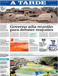 Capa do jornal A Tarde 05/06/2018
