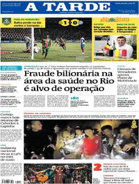 Capa do jornal A Tarde 05/07/2018