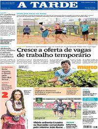 Capa do jornal A Tarde 05/08/2018
