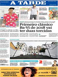 Capa do jornal A Tarde 06/02/2018