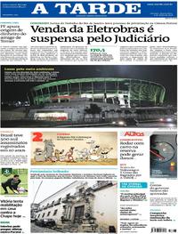 Capa do jornal A Tarde 06/06/2018