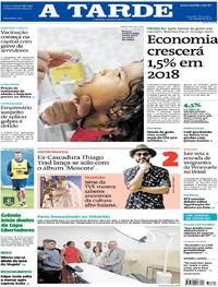 Capa do jornal A Tarde 07/08/2018