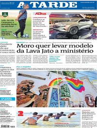 Capa do jornal A Tarde 07/11/2018