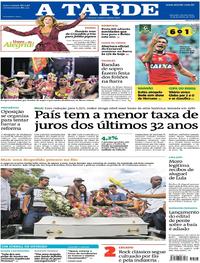 Capa do jornal A Tarde 08/02/2018