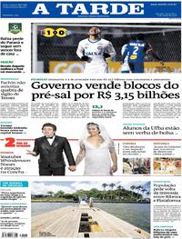 Capa do jornal A Tarde 08/06/2018