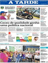 Capa do jornal A Tarde 08/08/2018