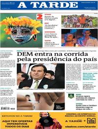 Capa do jornal A Tarde 09/03/2018