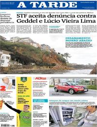 Capa do jornal A Tarde 09/05/2018