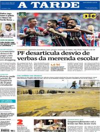 Capa do jornal A Tarde 10/05/2018