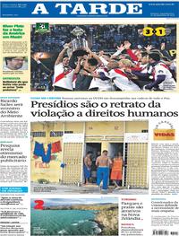 Capa do jornal A Tarde 10/12/2018