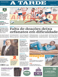 Capa do jornal A Tarde 11/03/2018