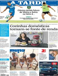 Capa do jornal A Tarde 11/11/2018