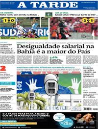 Capa do jornal A Tarde 12/04/2018