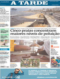 Capa do jornal A Tarde 14/01/2018