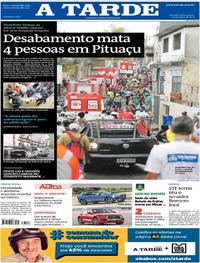 Capa do jornal A Tarde 14/03/2018