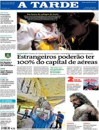Capa do jornal A Tarde 14/12/2018