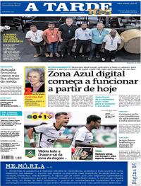 Capa do jornal A Tarde 15/10/2018
