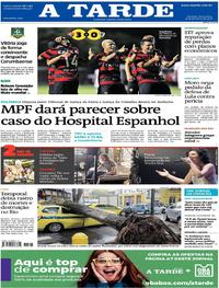Capa do jornal A Tarde 16/02/2018
