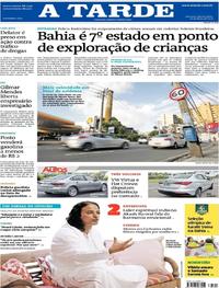 Capa do jornal A Tarde 16/05/2018
