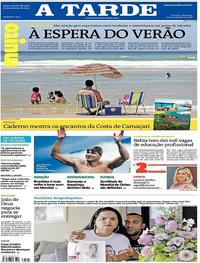 Capa do jornal A Tarde 16/12/2018
