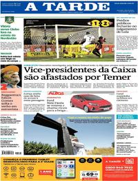 Capa do jornal A Tarde 17/01/2018