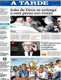 Capa do jornal A Tarde 17/12/2018