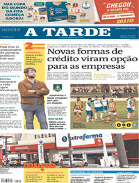 Capa do jornal A Tarde 18/03/2018