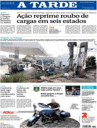 Capa do jornal A Tarde 18/07/2018