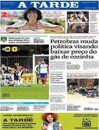 Capa do jornal A Tarde 19/01/2018