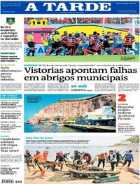 Capa do jornal A Tarde 19/02/2018