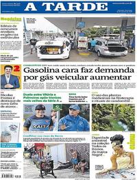 Capa do jornal A Tarde 19/08/2018
