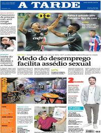 Capa do jornal A Tarde 20/05/2018