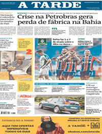 Capa do jornal A Tarde 21/03/2018