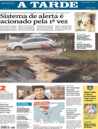 Capa do jornal A Tarde 21/04/2018