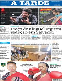 Capa do jornal A Tarde 21/07/2018