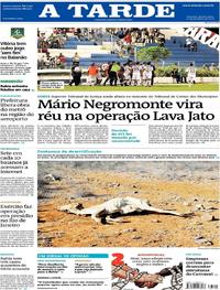 Capa do jornal A Tarde 22/02/2018