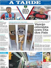 Capa do jornal A Tarde 22/07/2018