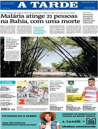 Capa do jornal A Tarde 23/01/2018