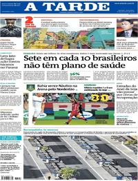 Capa do jornal A Tarde 23/02/2018