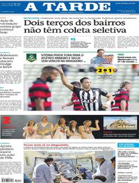 Capa do jornal A Tarde 23/04/2018