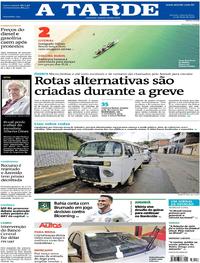 Capa do jornal A Tarde 23/05/2018