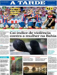 Capa do jornal A Tarde 23/07/2018