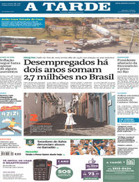 Capa do jornal A Tarde 24/02/2018