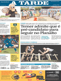 Capa do jornal A Tarde 24/03/2018