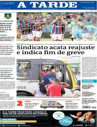 Capa do jornal A Tarde 24/05/2018