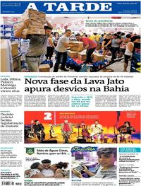 Capa do jornal A Tarde 24/11/2018