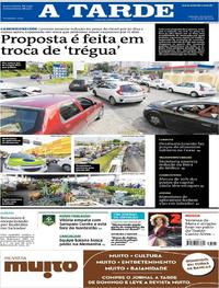 Capa do jornal A Tarde 25/05/2018