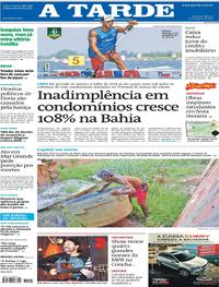 Capa do jornal A Tarde 25/08/2018