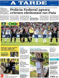 Capa do jornal A Tarde 25/10/2018