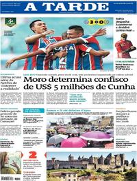 Capa do jornal A Tarde 26/03/2018